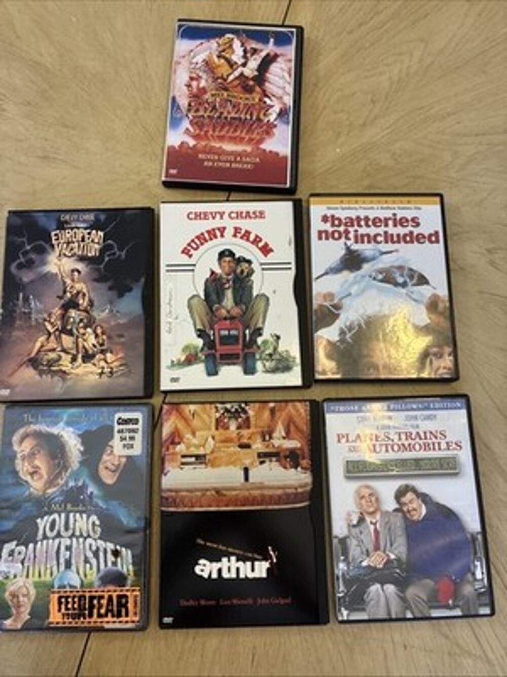 7 Comedy DVD Lot BLAZING SADDLES Chevy Chase, Euro Vacation, Arthur, Mel Brooks